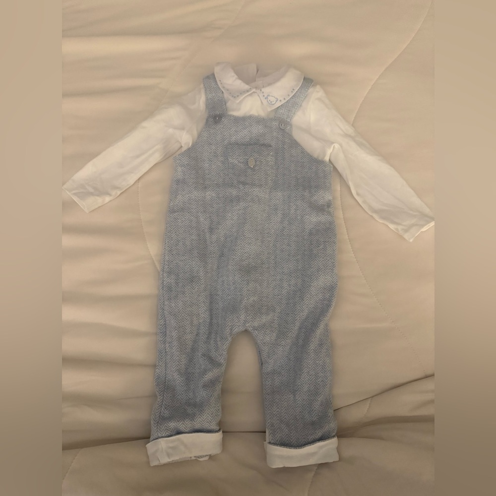 Patachou Boys Overall Set - 6 months - Like New